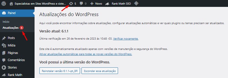 Instalação e Atualização do WordPress - Medidas de Segurança do WordPress